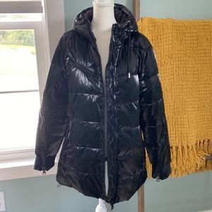 Polydeer Black Waterproof Puffer Coat Size Medium NWT